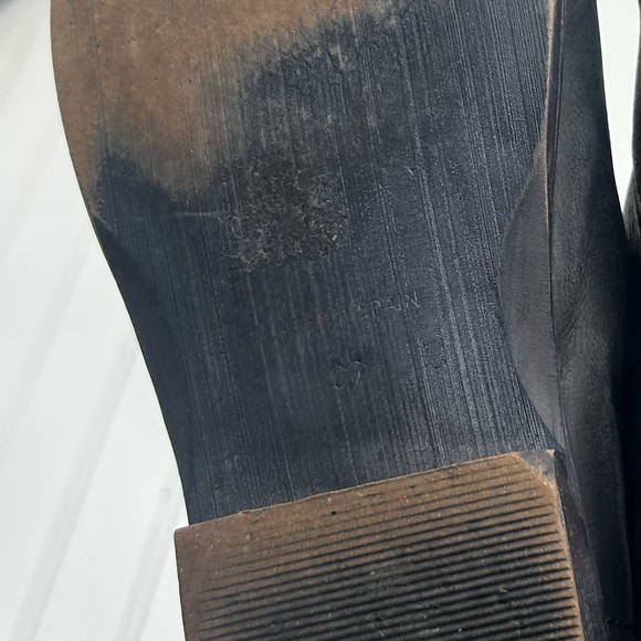 FREE PEOPLE Boho Mont Blanc Black Sandals Open Toe Slippers Flat Women’s Size 9 - Picture 10 of 12